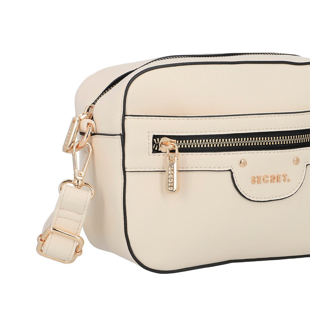 BANDOLERA LISSE FW25 BEIGE S