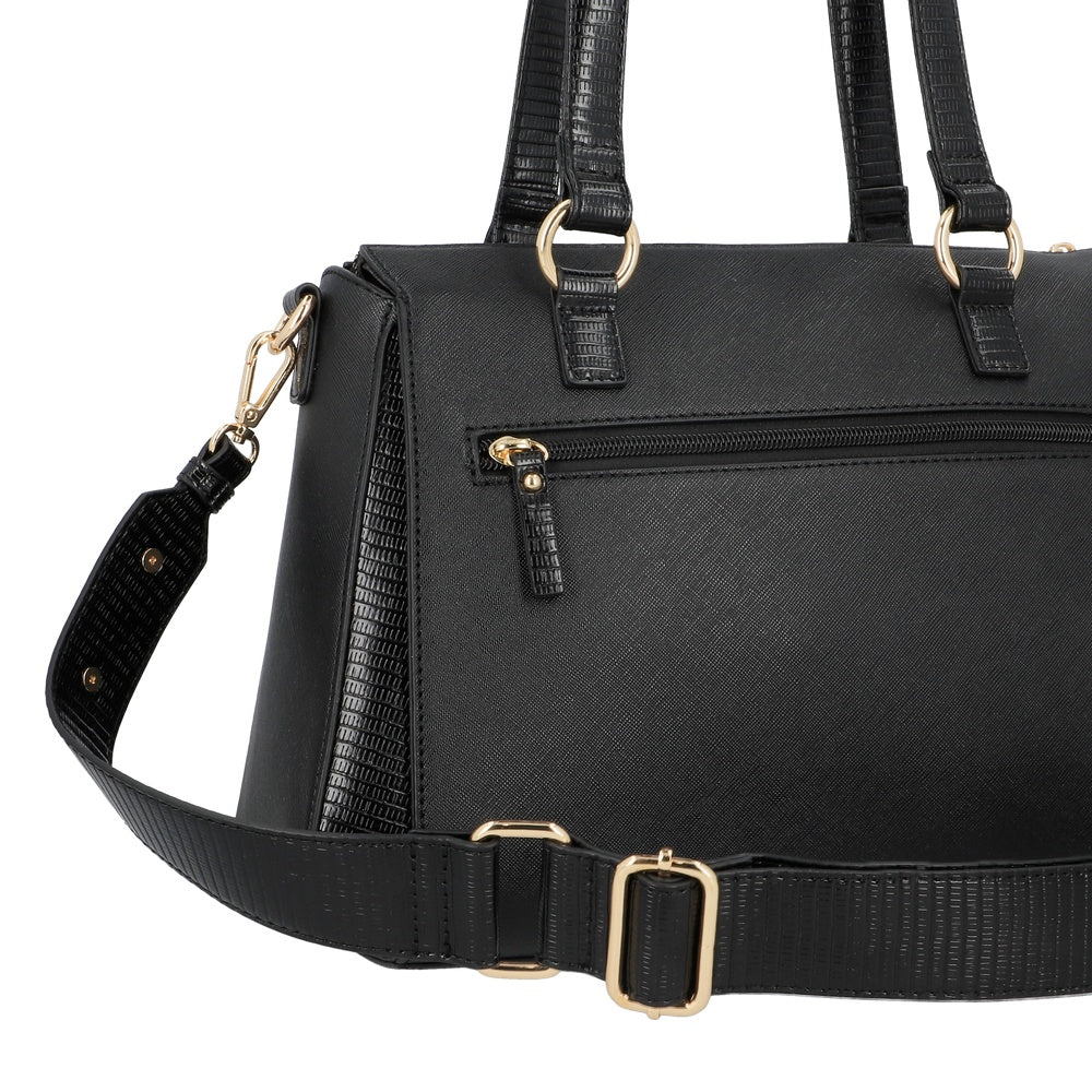 CARTERA DE HOMBRO ALBACETE FW25 NEGRO L