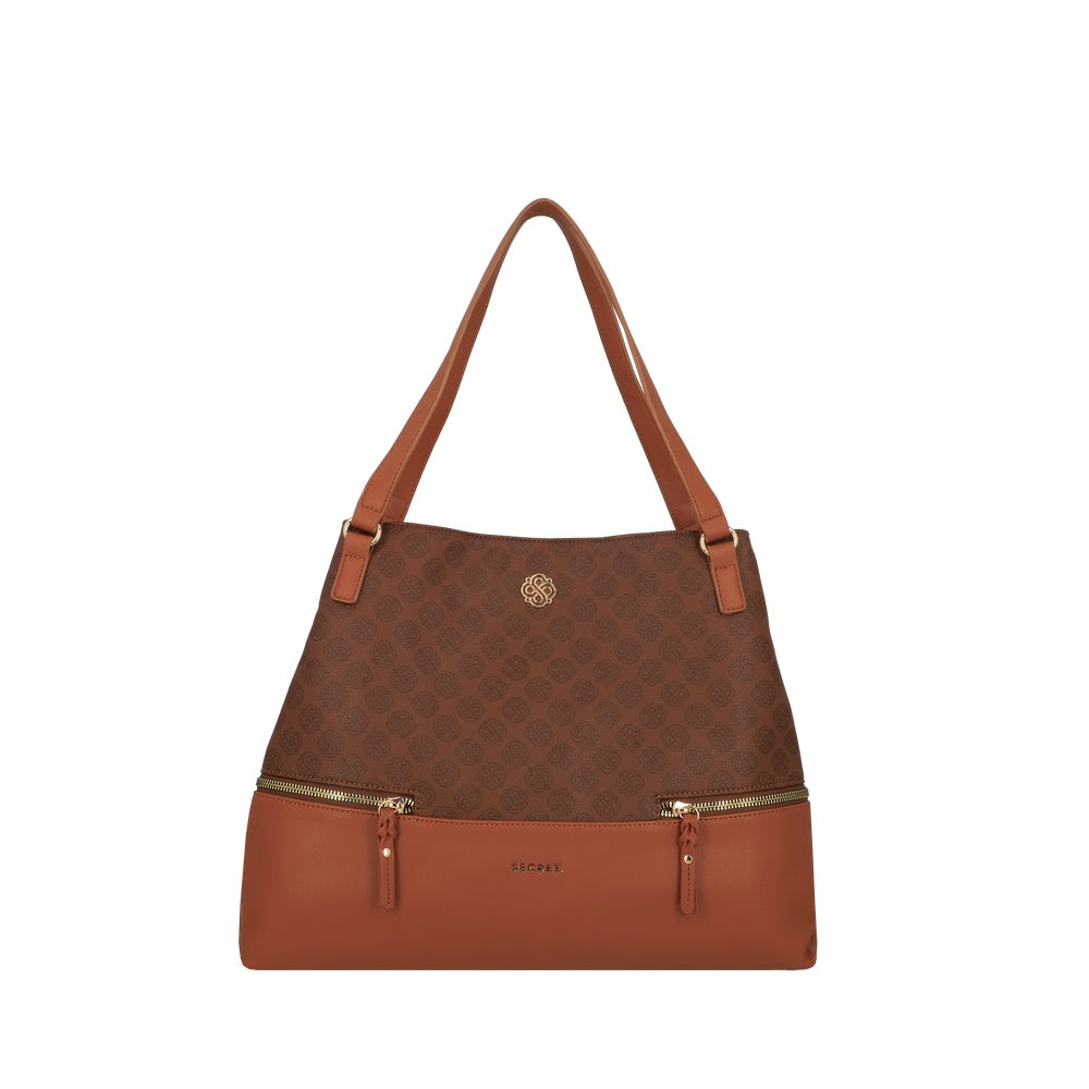 CARTERA DE HOMBRO AVIGNON FW25 CAFÉ L 3DV