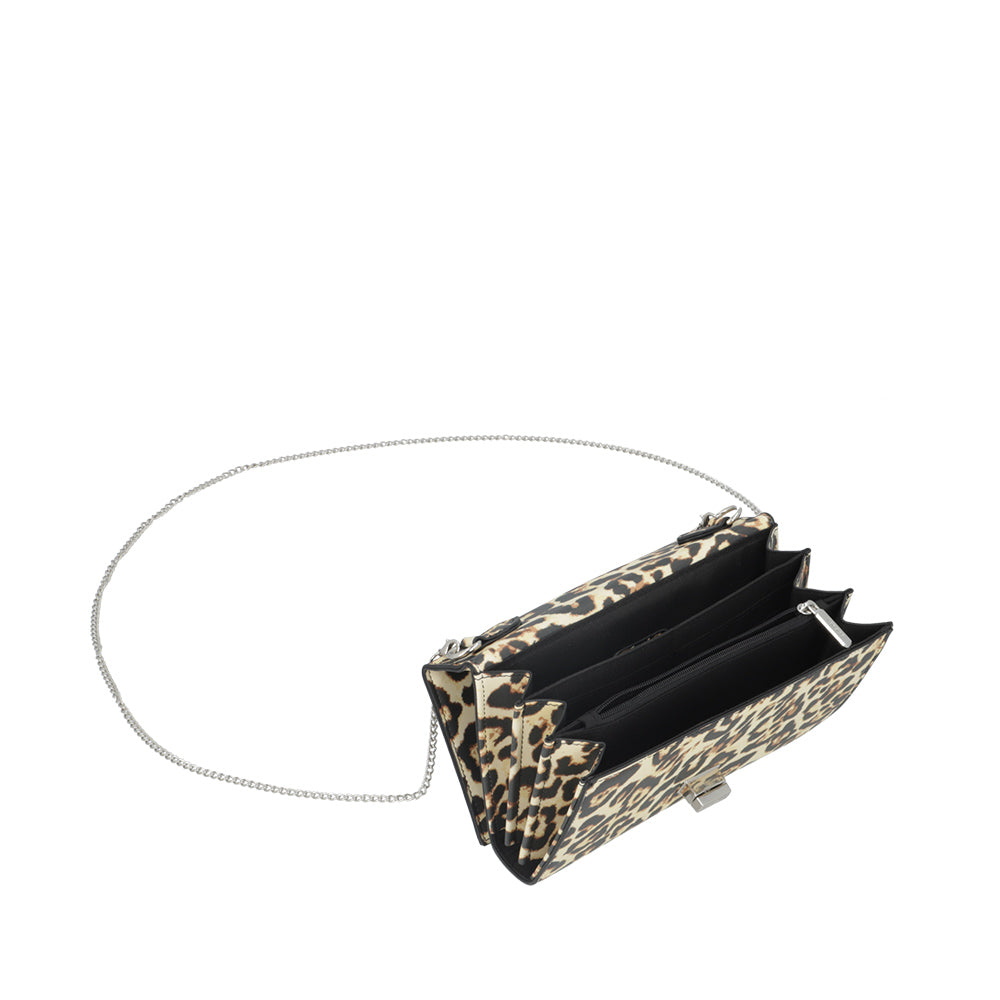 CROSS BAG XS + BELT CHARLOTTE SS25 LEOPARDO