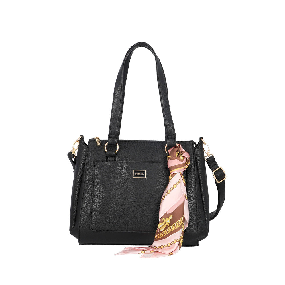 CARTERA DE HOMBRO RIGA FW25 NEGRO L
