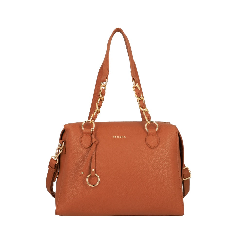 CARTERA DE MANO MALLORCA FW25 CAFÉ MEDIO M