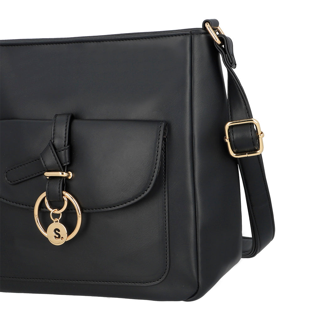 BANDOLERA MANTUA FW25 NEGRO M