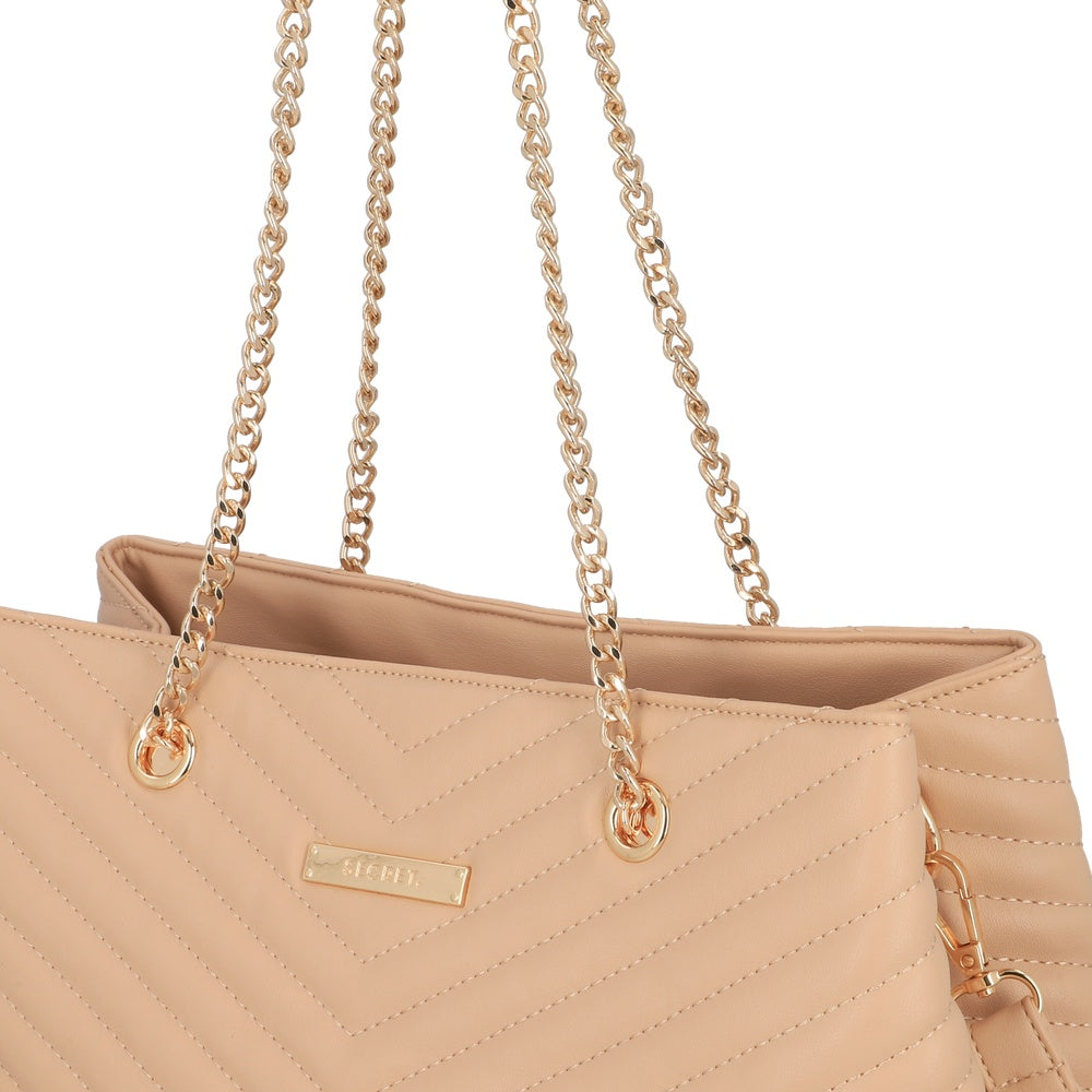 CARTERA DE HOMBRO VERSALLES FW25 TOSTADO L
