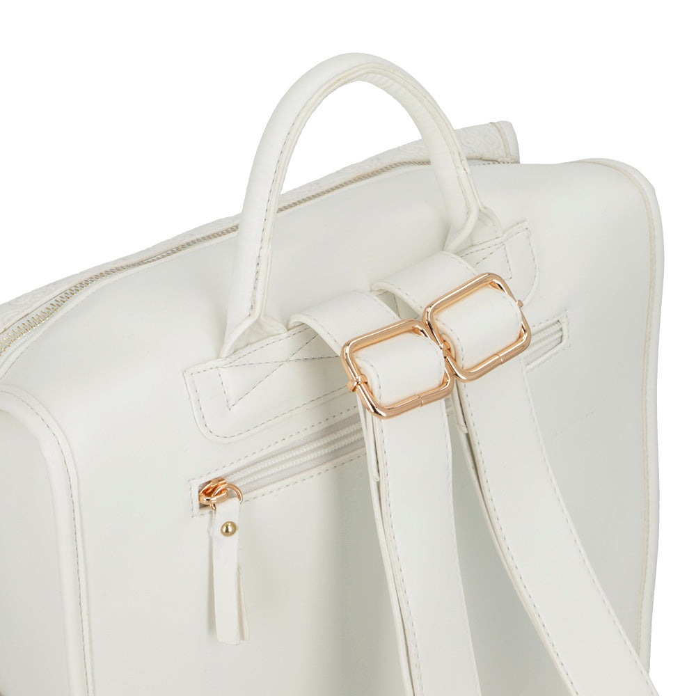 BACKPACK L CALABRIA SS25 BLANCO