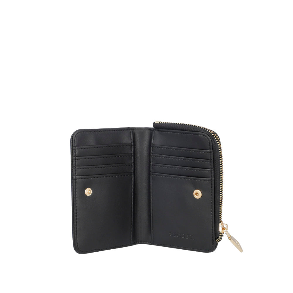 Billetera Zagora negra pequeña