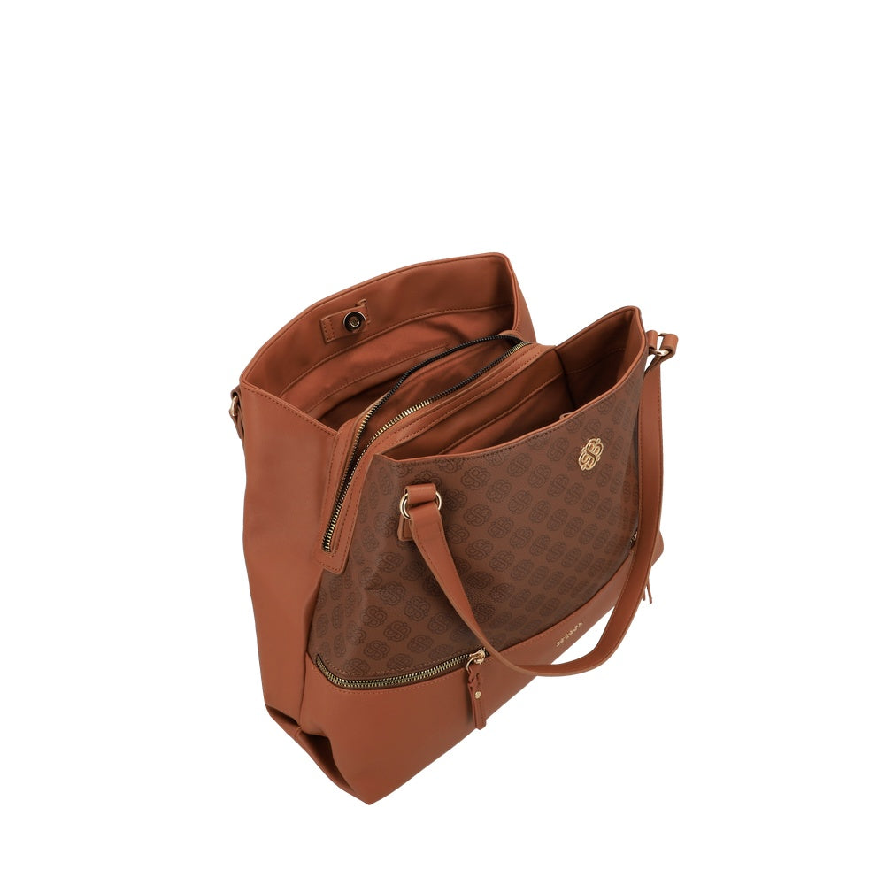 CARTERA DE HOMBRO AVIGNON FW25 CAFÉ L 3DV