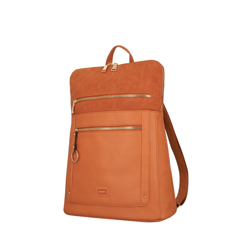 MOCHILA PARA NOTEBOOK LOURDES FW25 CAFÉ MEDIO XL