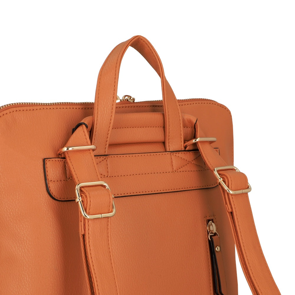 MOCHILA PARA NOTEBOOK LOURDES FW25 CAFÉ MEDIO XL