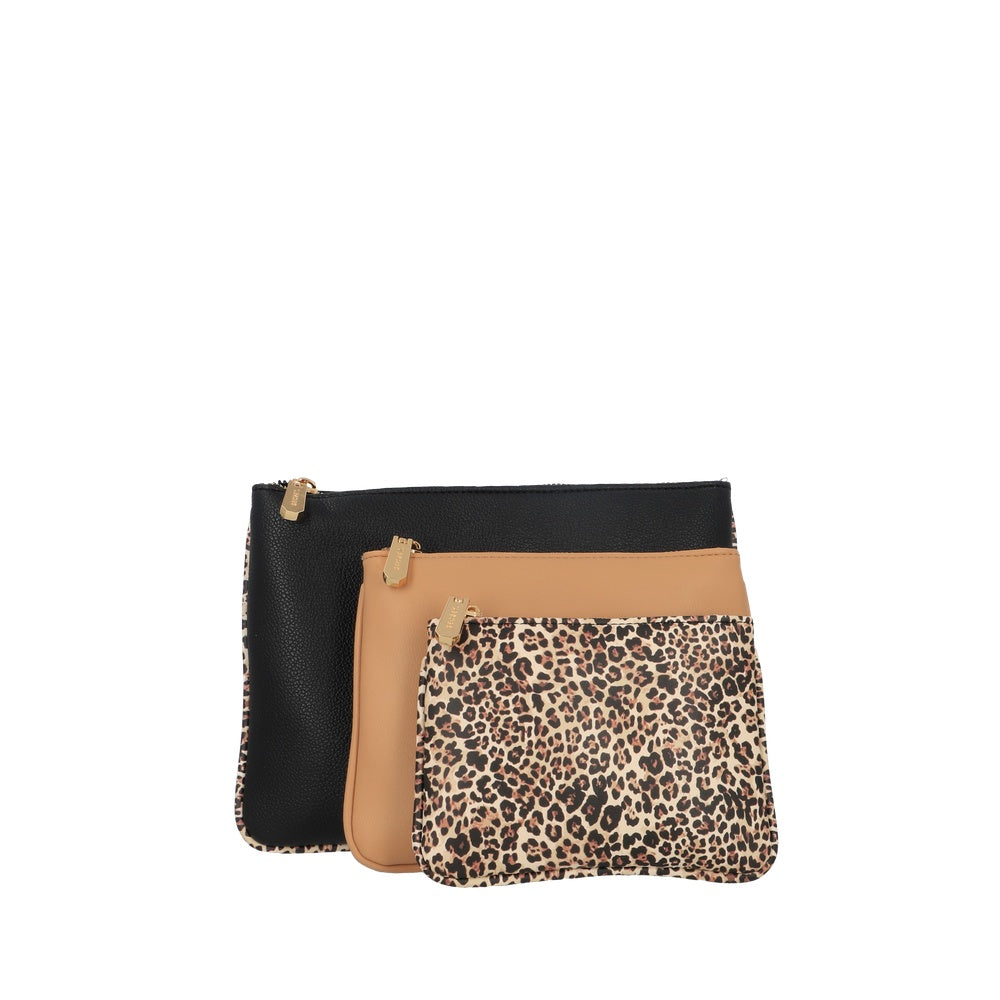 SET 3 COSMETIQUEROS MIAMI FW25 LEOPARDO TU