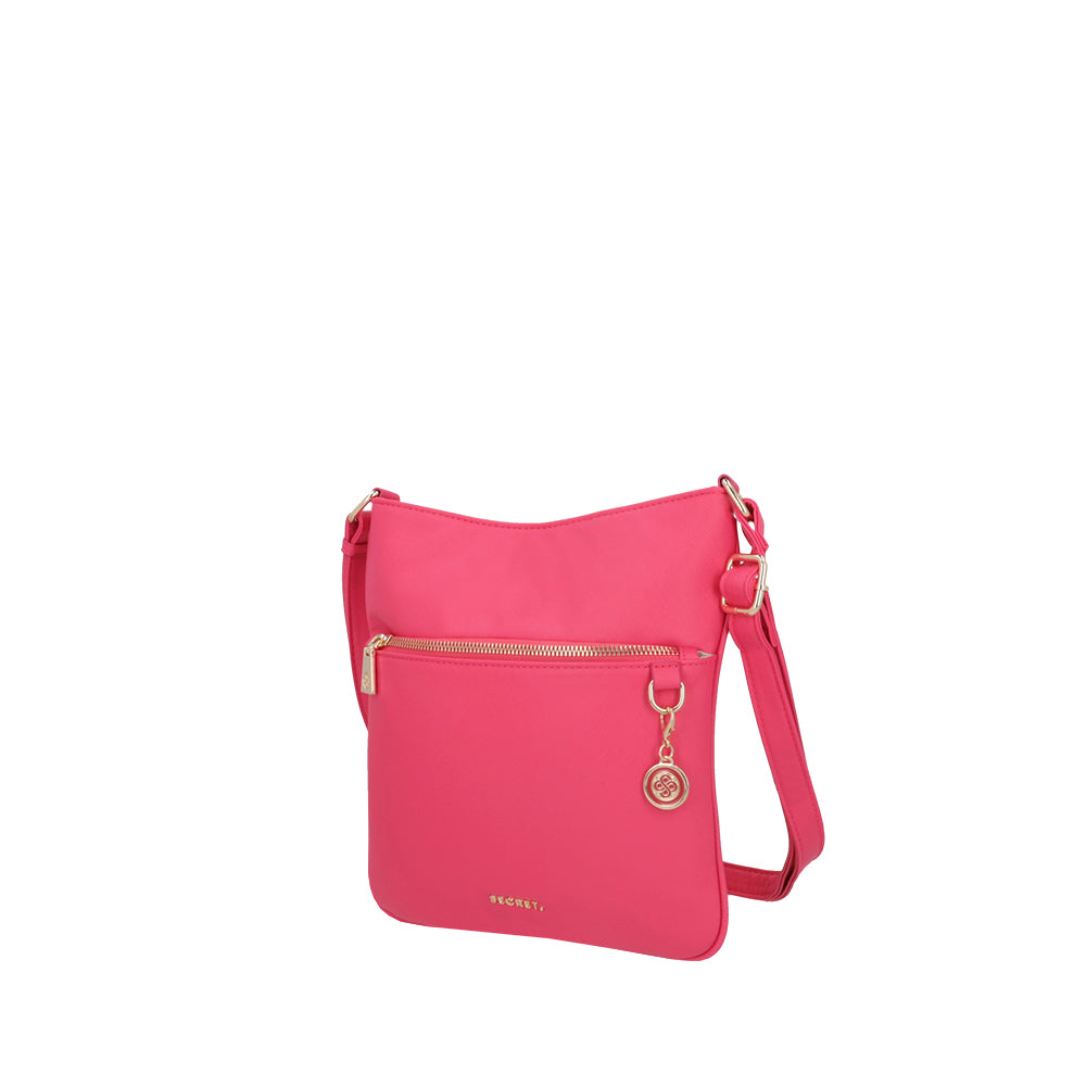 Bandolera Milan fucsia pequeña