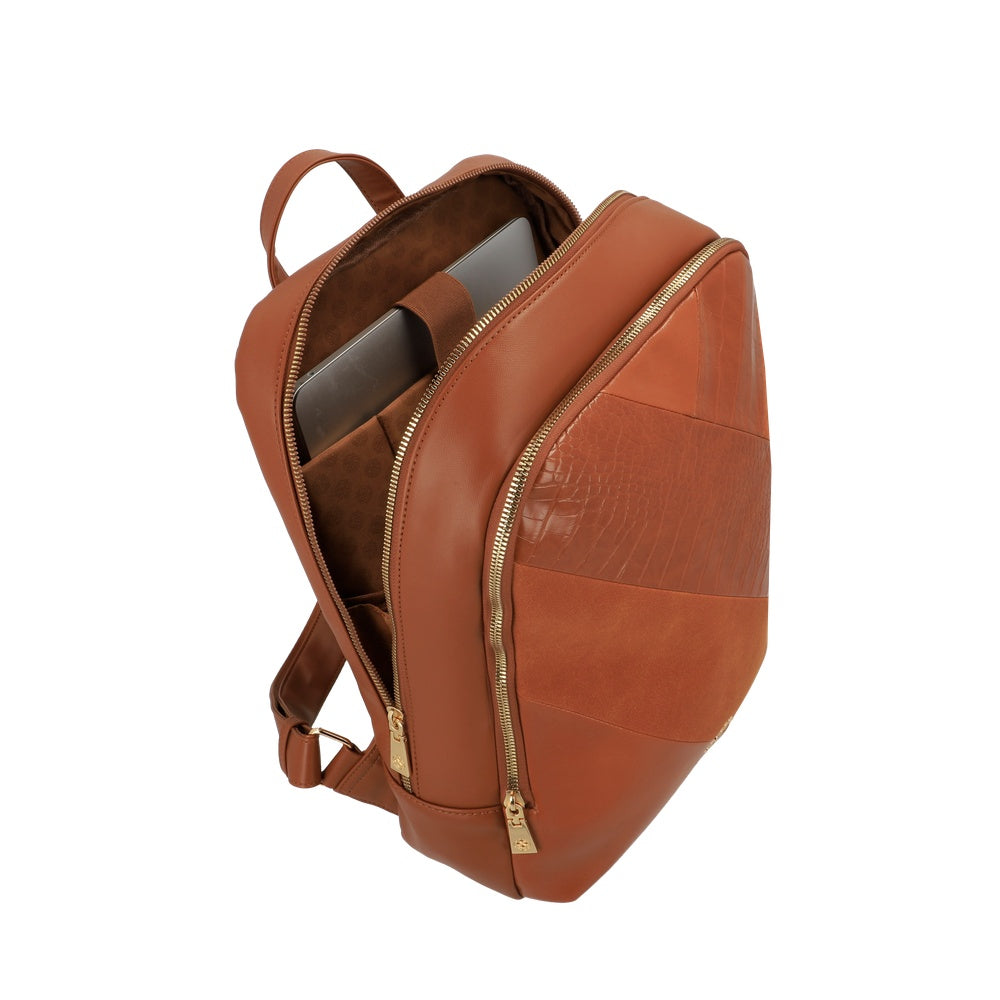 MOCHILA PARA NOTEBOOK EDE FW25 CAFÉ MEDIO XL