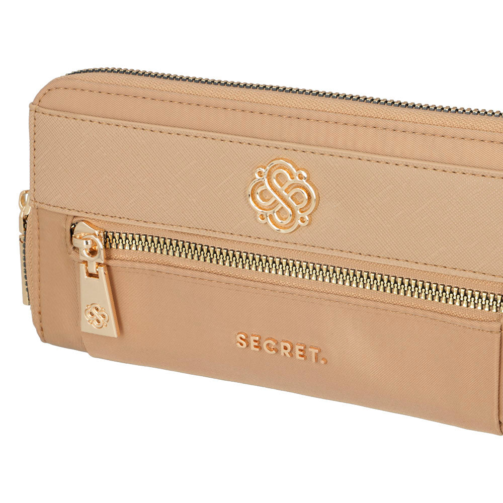 Billetera Zurich beige