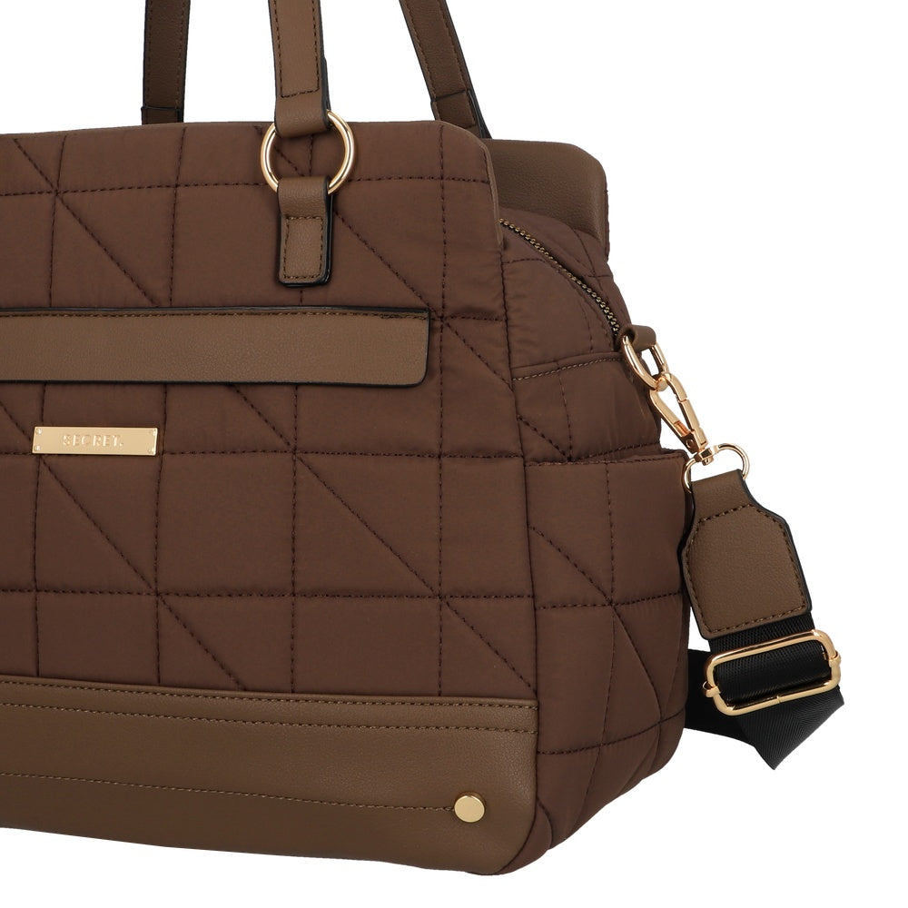 CARTERA DE HOMBRO ASPEN FW25 CAFÉ L