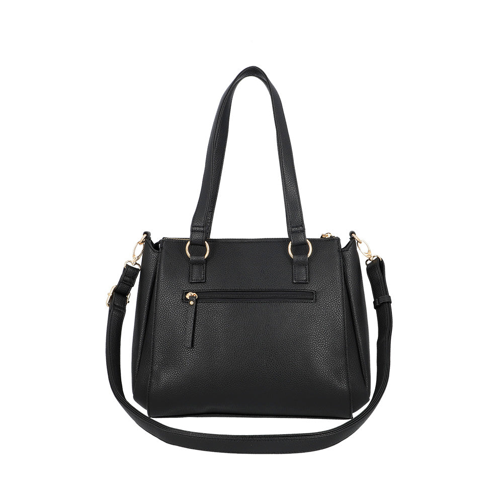 CARTERA DE HOMBRO RIGA FW25 NEGRO L