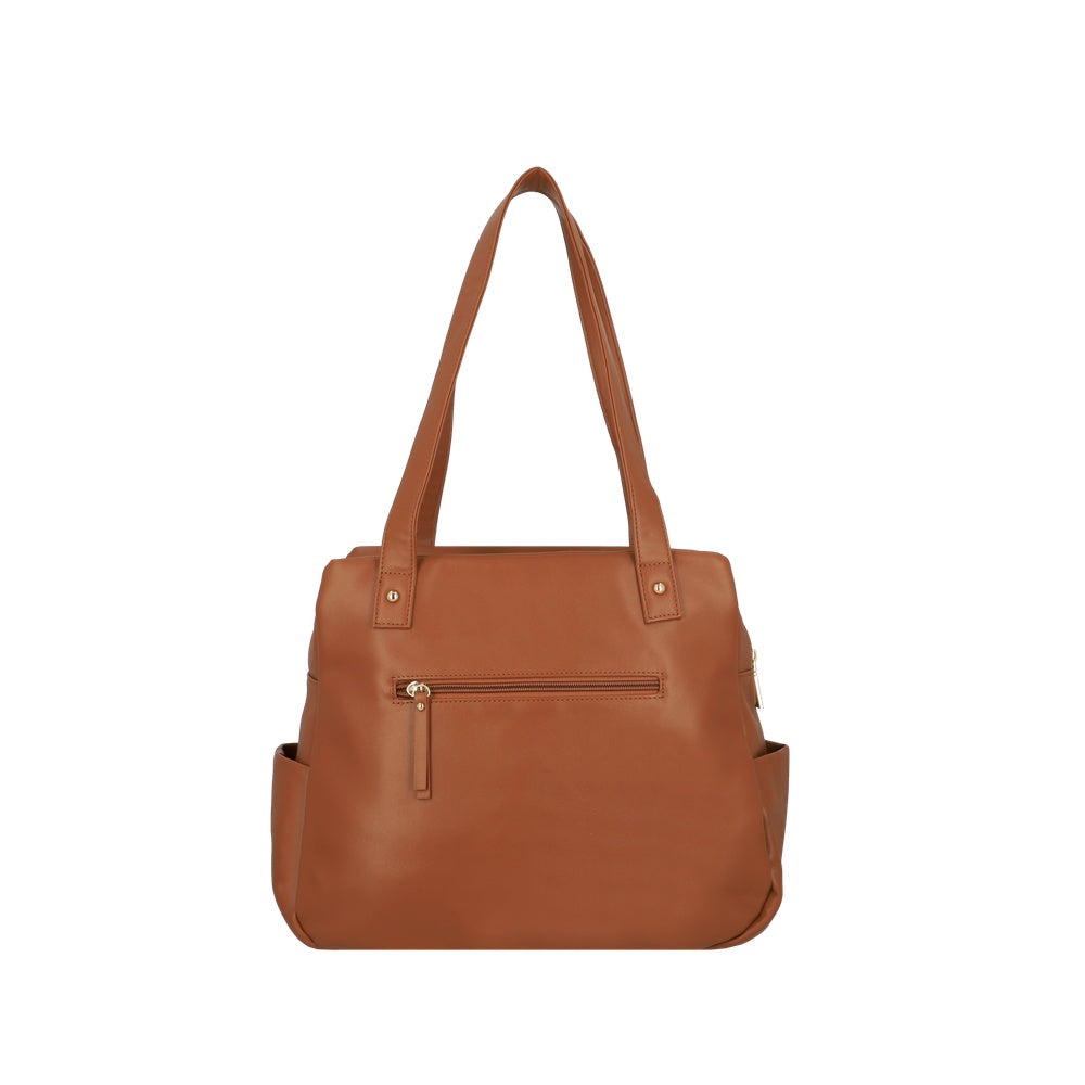 CARTERA DE HOMBRO EDE FW25 CAFÉ MEDIO L