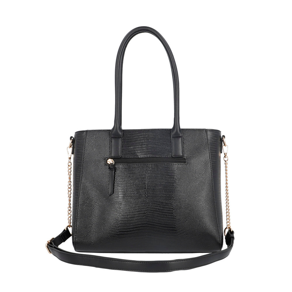 TOTE BAG L VIRGINIA SS25 NEGRO