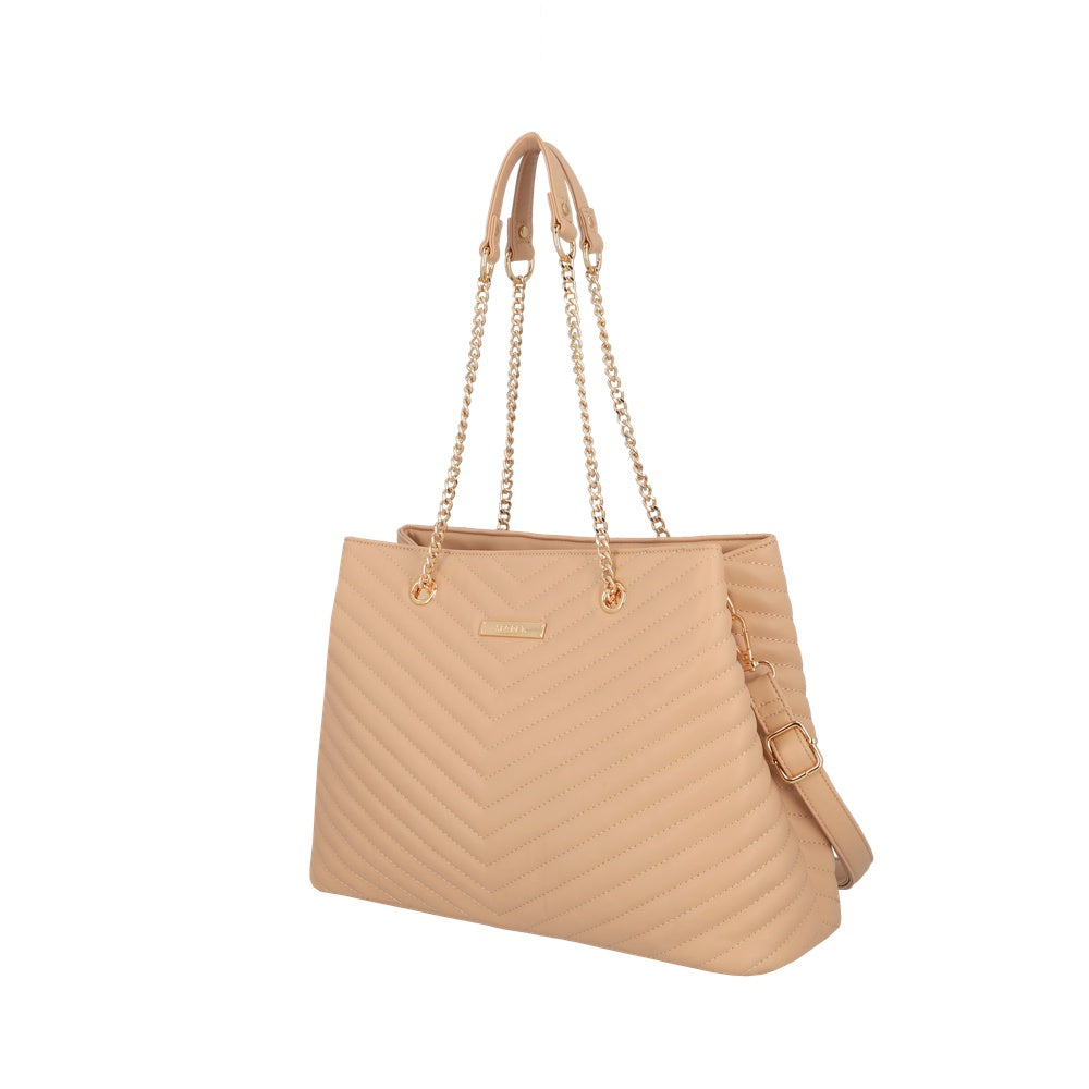 CARTERA DE HOMBRO VERSALLES FW25 TOSTADO L