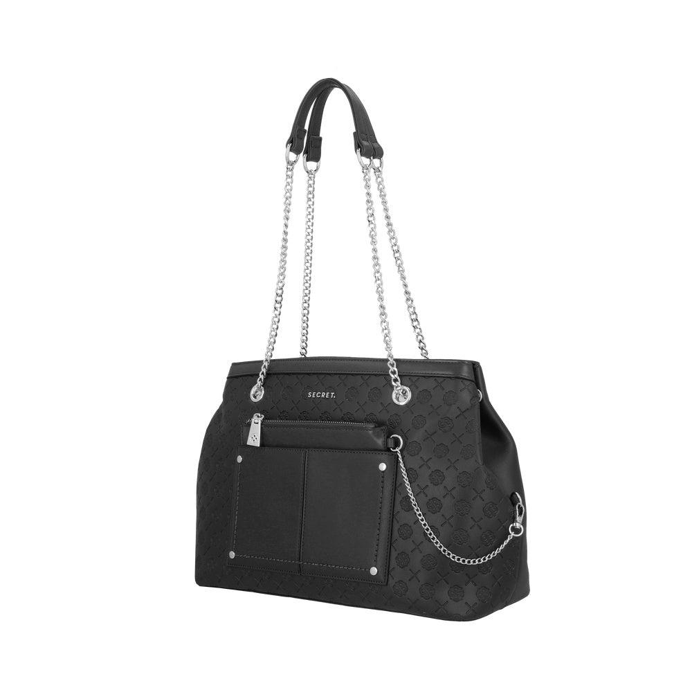 CARTERA DE HOMBRO POLONIA FW25 NEGRO L