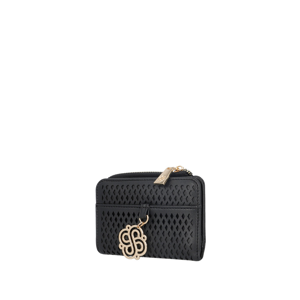 Billetera Zagora negra pequeña