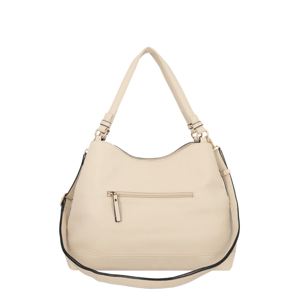 CARTERA DE HOMBRO BOMBAY SC6 BEIGE L 3DV