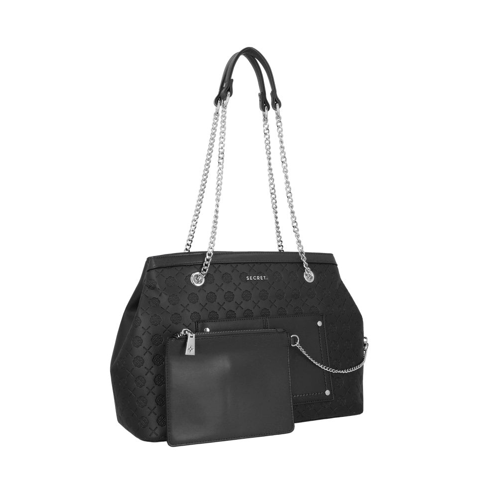 CARTERA DE HOMBRO POLONIA FW25 NEGRO L