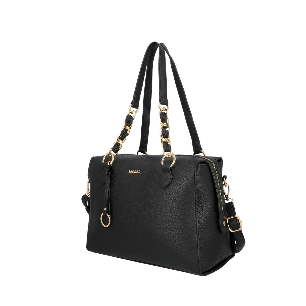 CARTERA DE MANO MALLORCA FW25 NEGRO M