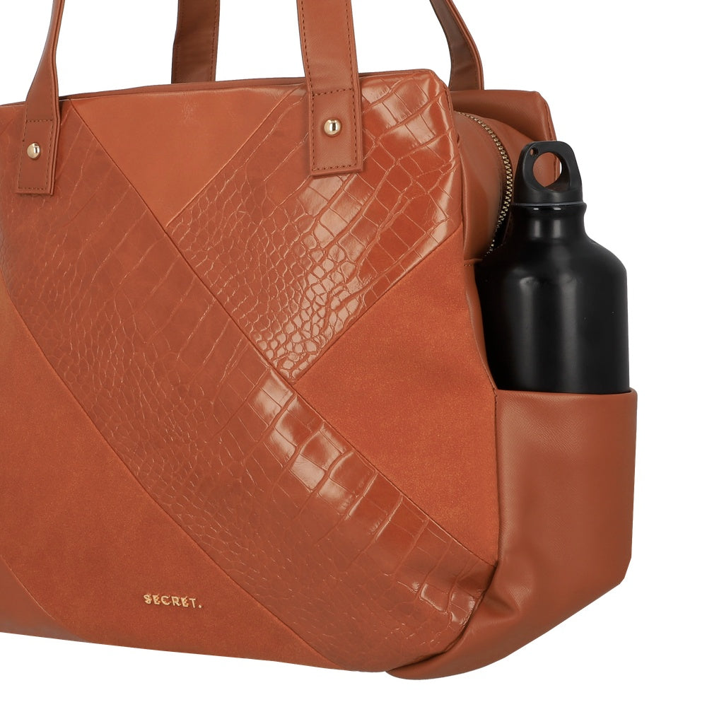 CARTERA DE HOMBRO EDE FW25 CAFÉ MEDIO L