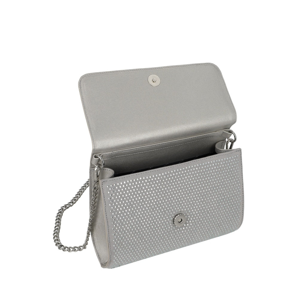 CARTERA DE FIESTA ANAKENA SC6 PLATEADO BRILLANTE M
