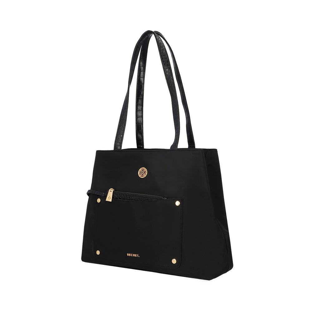 CARTERA DE HOMBRO GIRONA FW25 NEGRO L 3DV