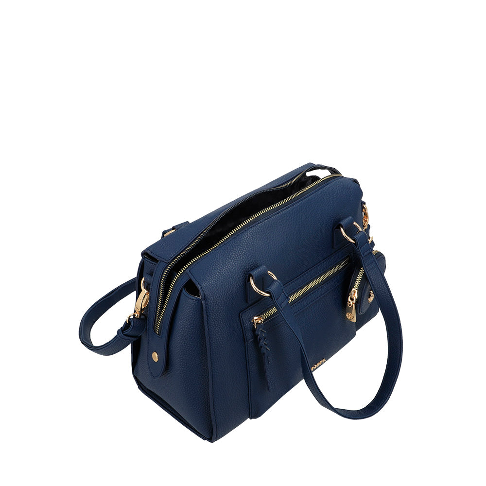 CARTERA DE MANO IBIZA FW25 AZUL L