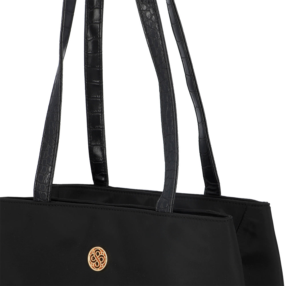CARTERA DE HOMBRO GIRONA FW25 NEGRO L 3DV