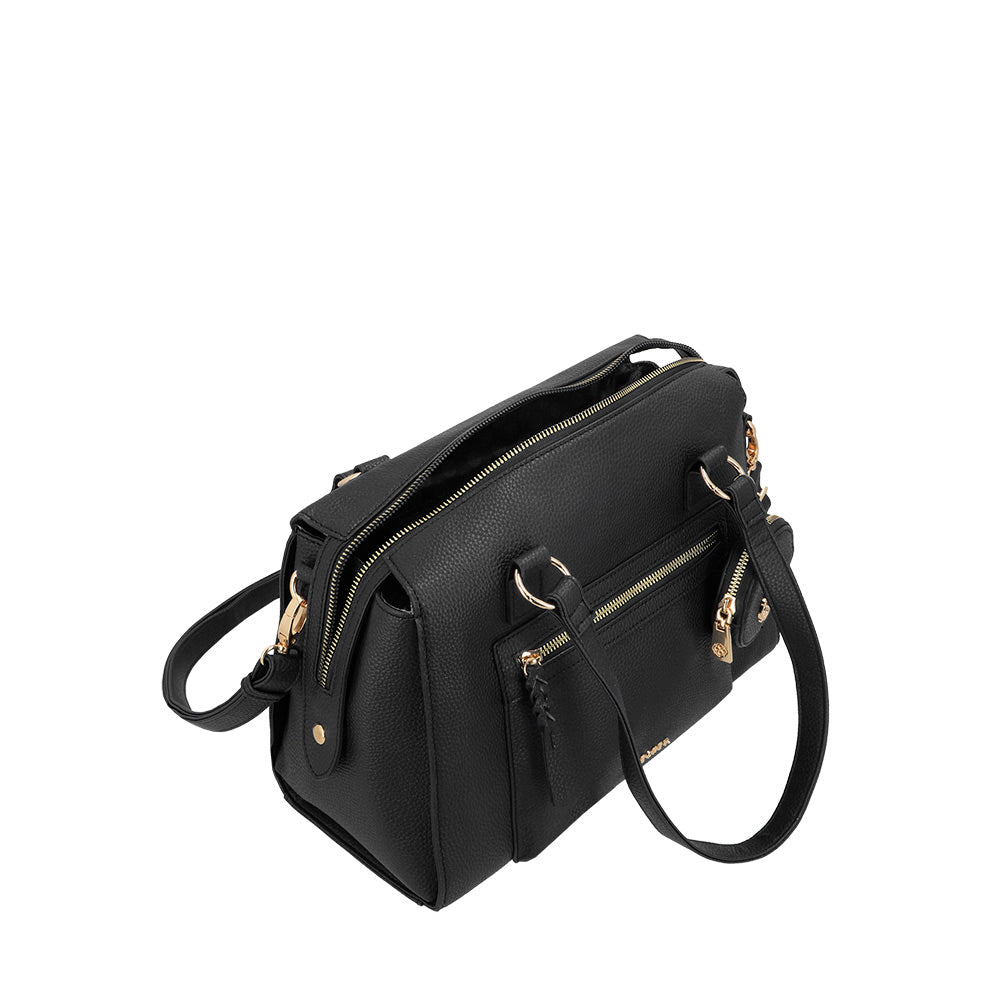 CARTERA DE MANO IBIZA FW25 NEGRO L