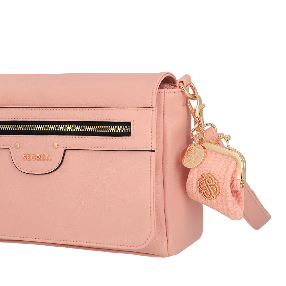 BANDOLERA LISSE FW25 ROSADO M