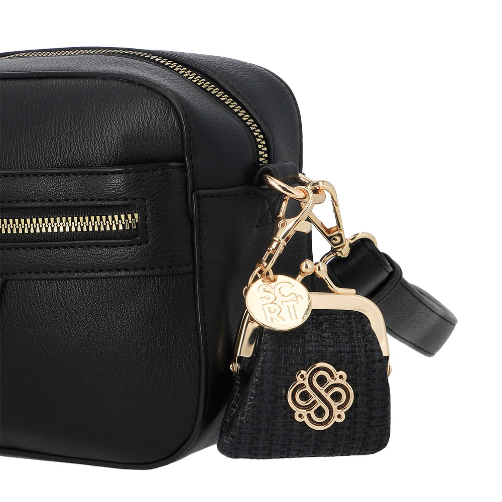 BANDOLERA LISSE FW25 NEGRO S