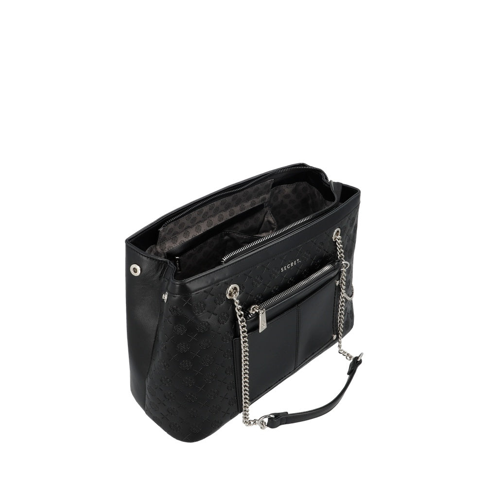 CARTERA DE HOMBRO POLONIA FW25 NEGRO L