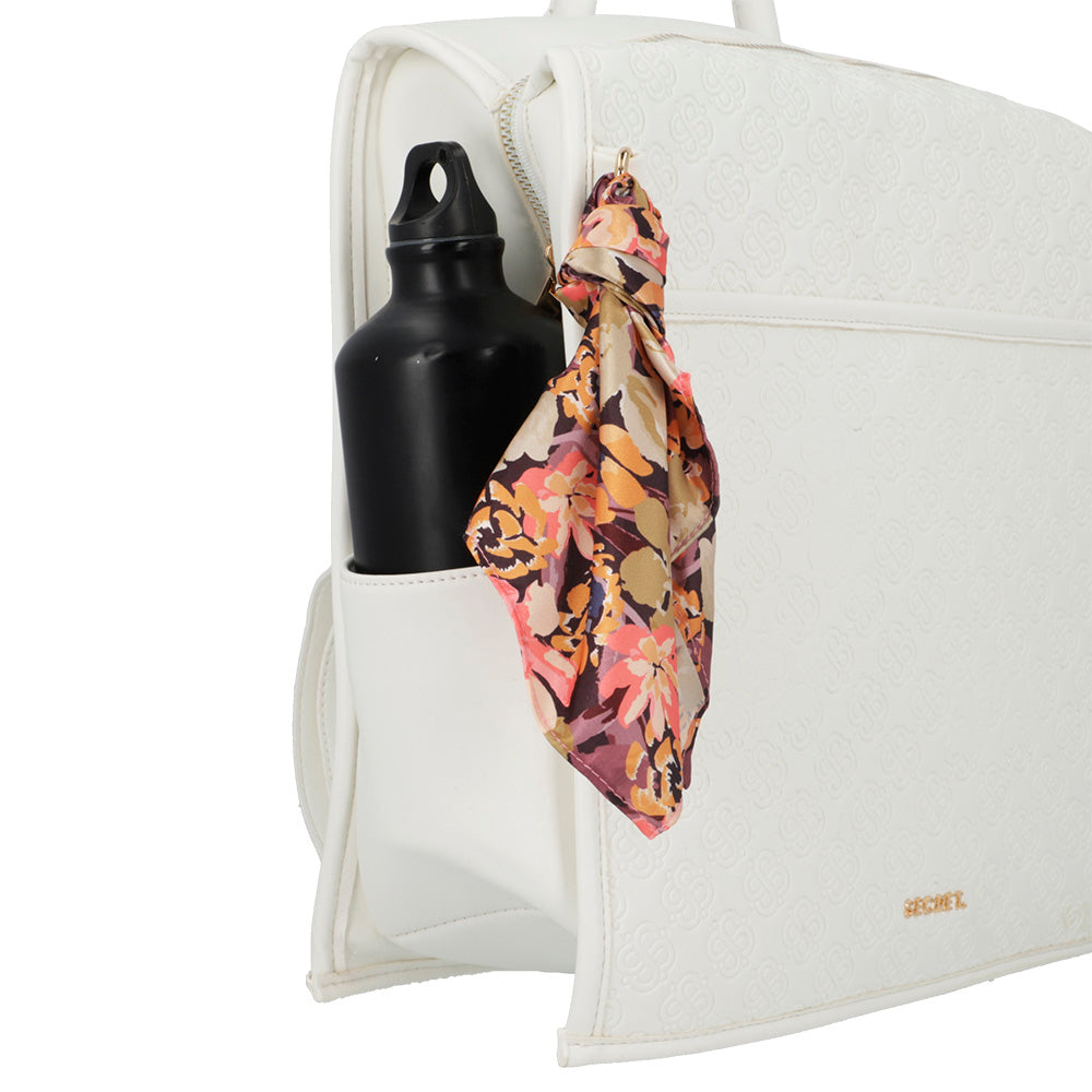BACKPACK L CALABRIA SS25 BLANCO