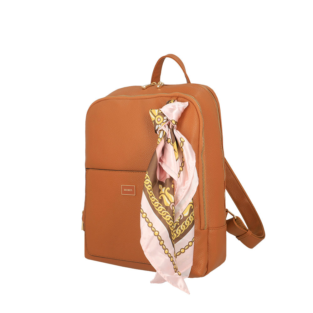 MOCHILA PARA NOTEBOOK RIGA FW25 CAFÉ MEDIO XL