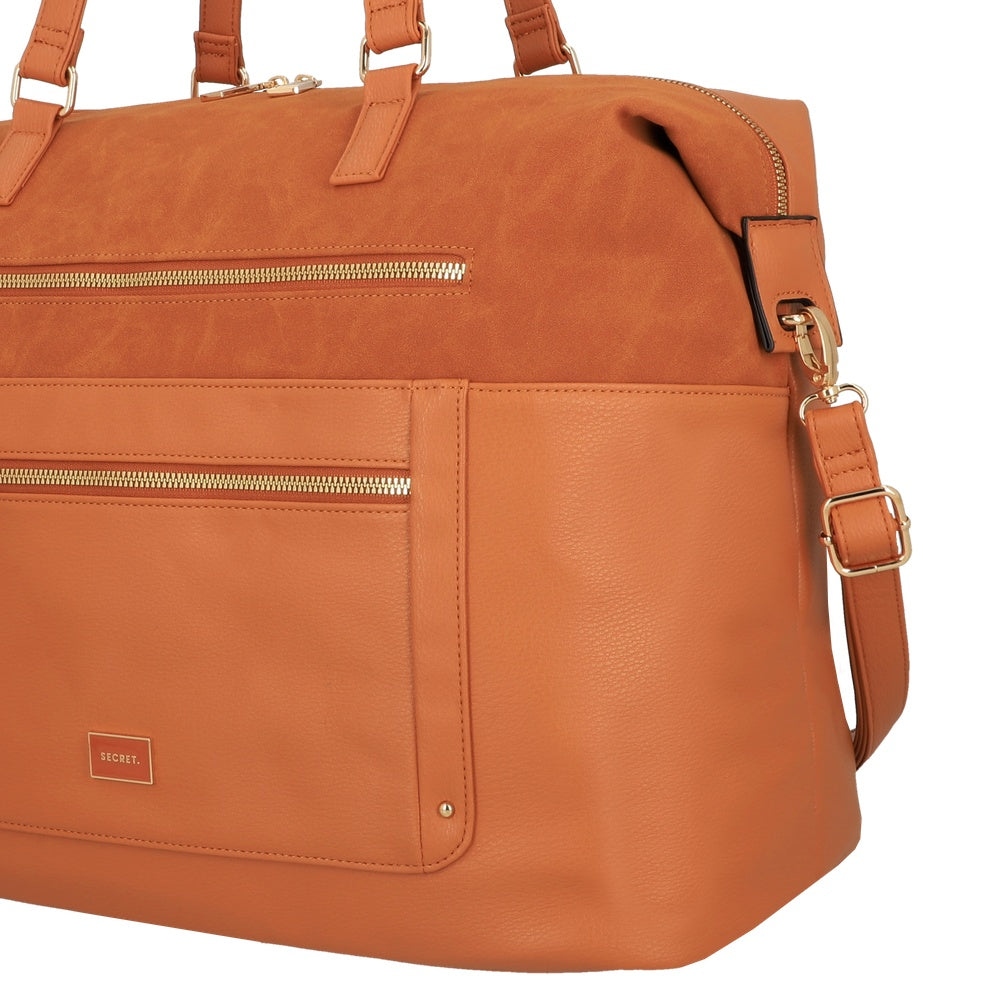 BOLSO DE VIAJE LOURDES FW25 CAFÉ MEDIO L