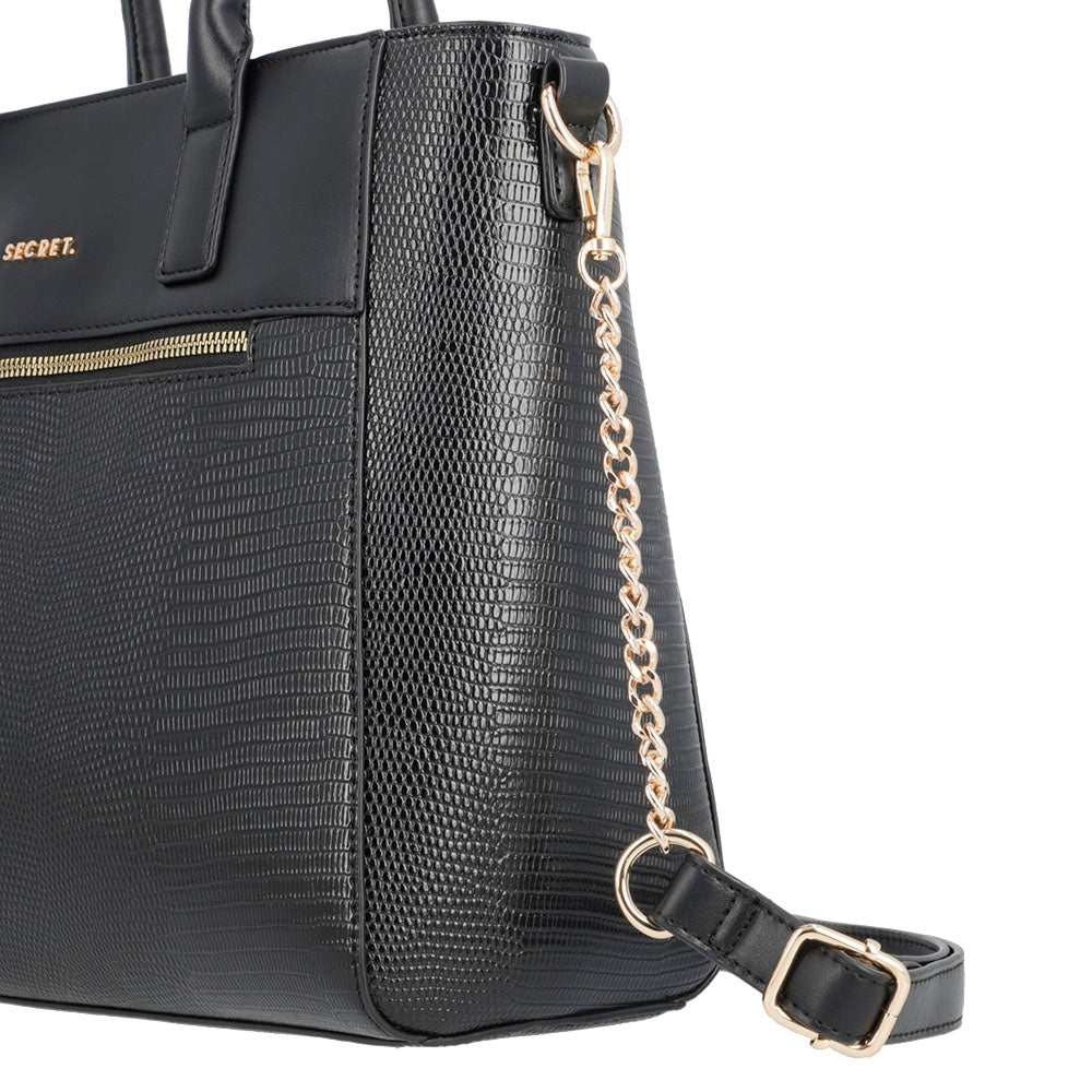 TOTE BAG L VIRGINIA SS25 NEGRO