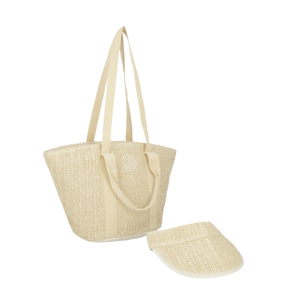 Tote bag + visera Habana beige