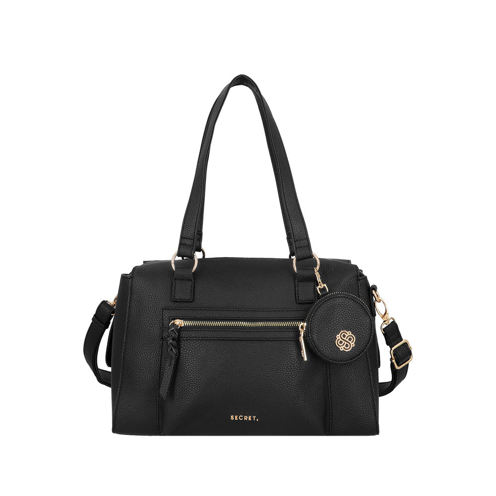 CARTERA DE MANO IBIZA FW25 NEGRO L