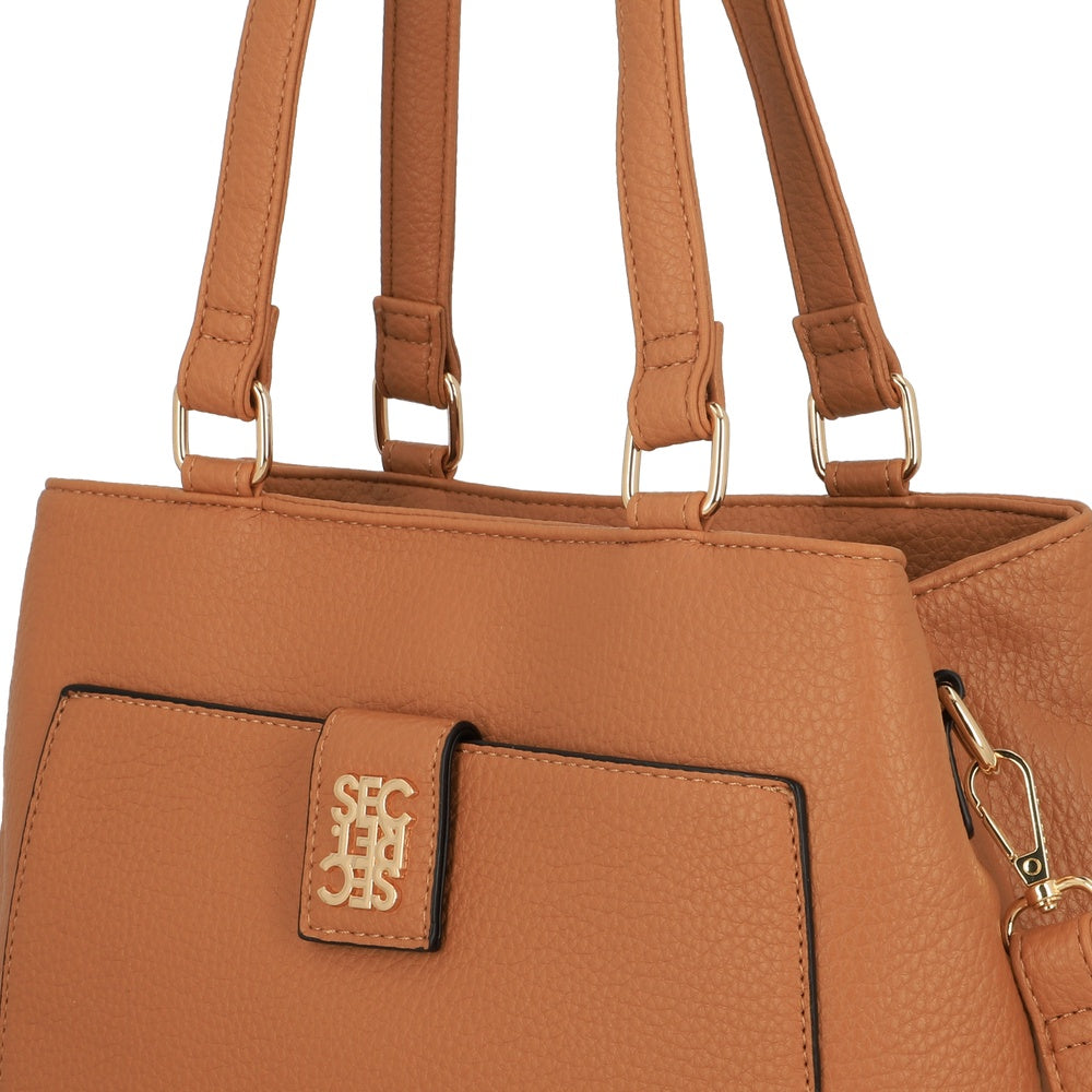 CARTERA DE HOMBRO CAMBRIA SC6 CAFÉ L 3DV