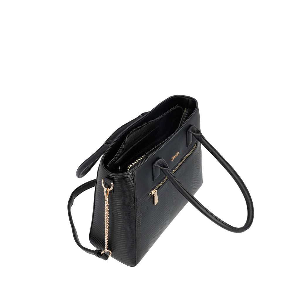 TOTE BAG L VIRGINIA SS25 NEGRO