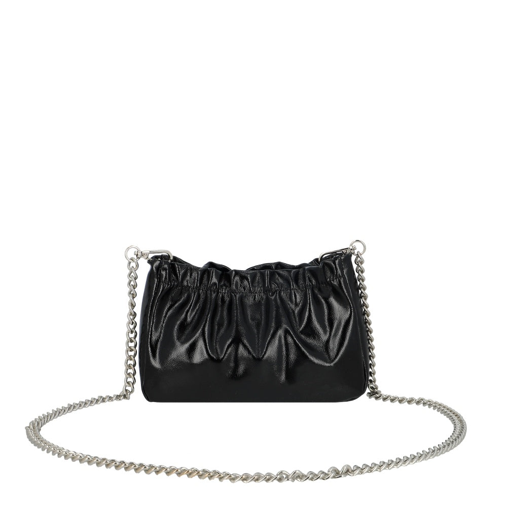 CARTERA DE FIESTA FETE SC6 NEGRO BRILLANTE S
