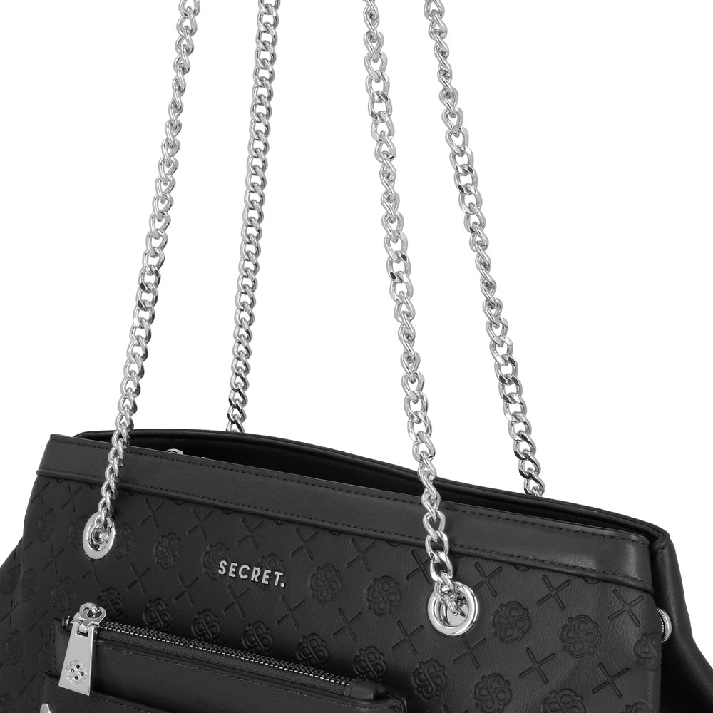 CARTERA DE HOMBRO POLONIA FW25 NEGRO L