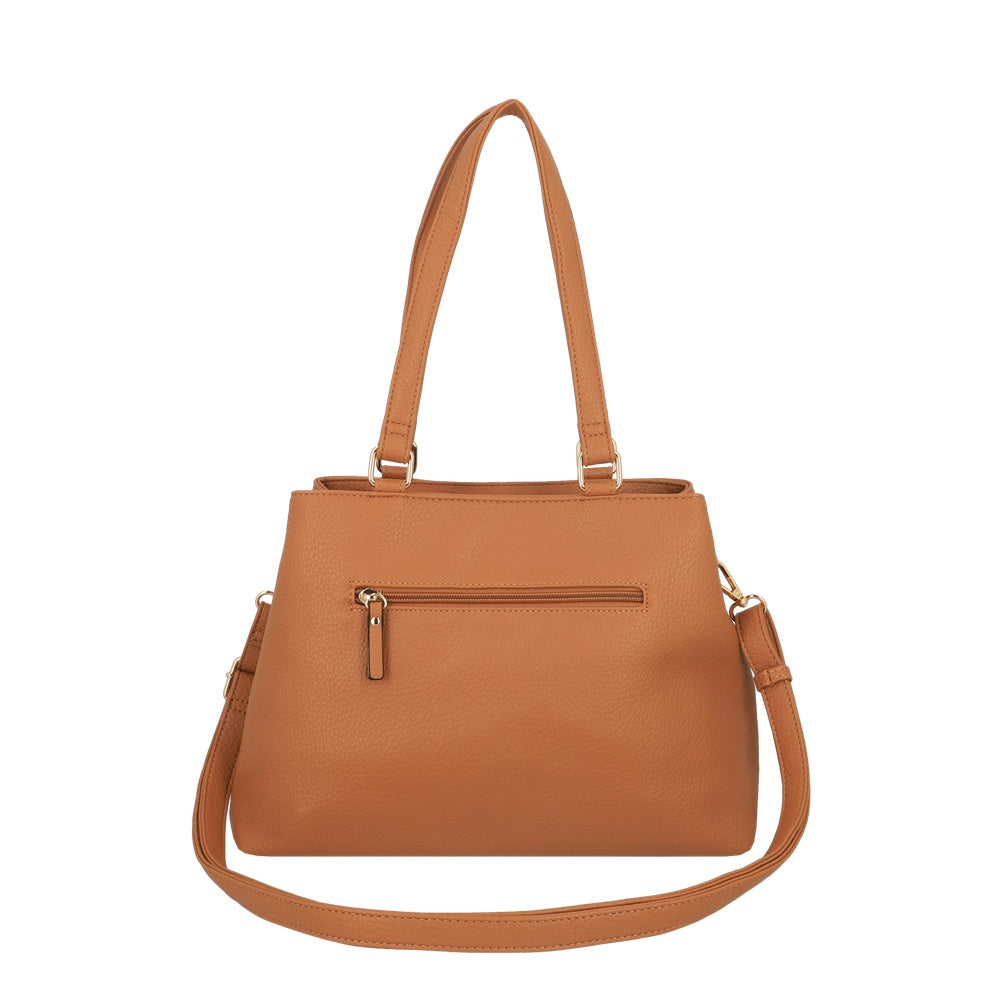 CARTERA DE HOMBRO CAMBRIA SC6 CAFÉ L 3DV