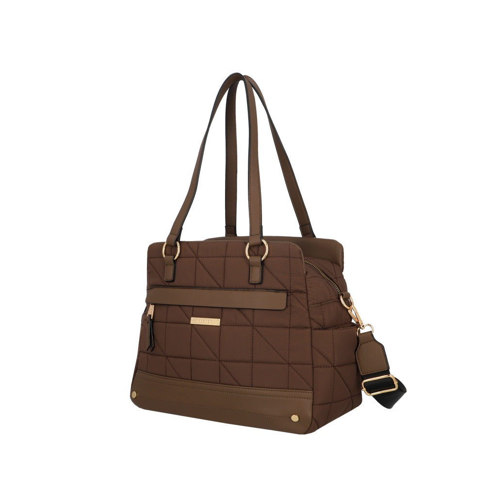 CARTERA DE HOMBRO ASPEN FW25 CAFÉ L