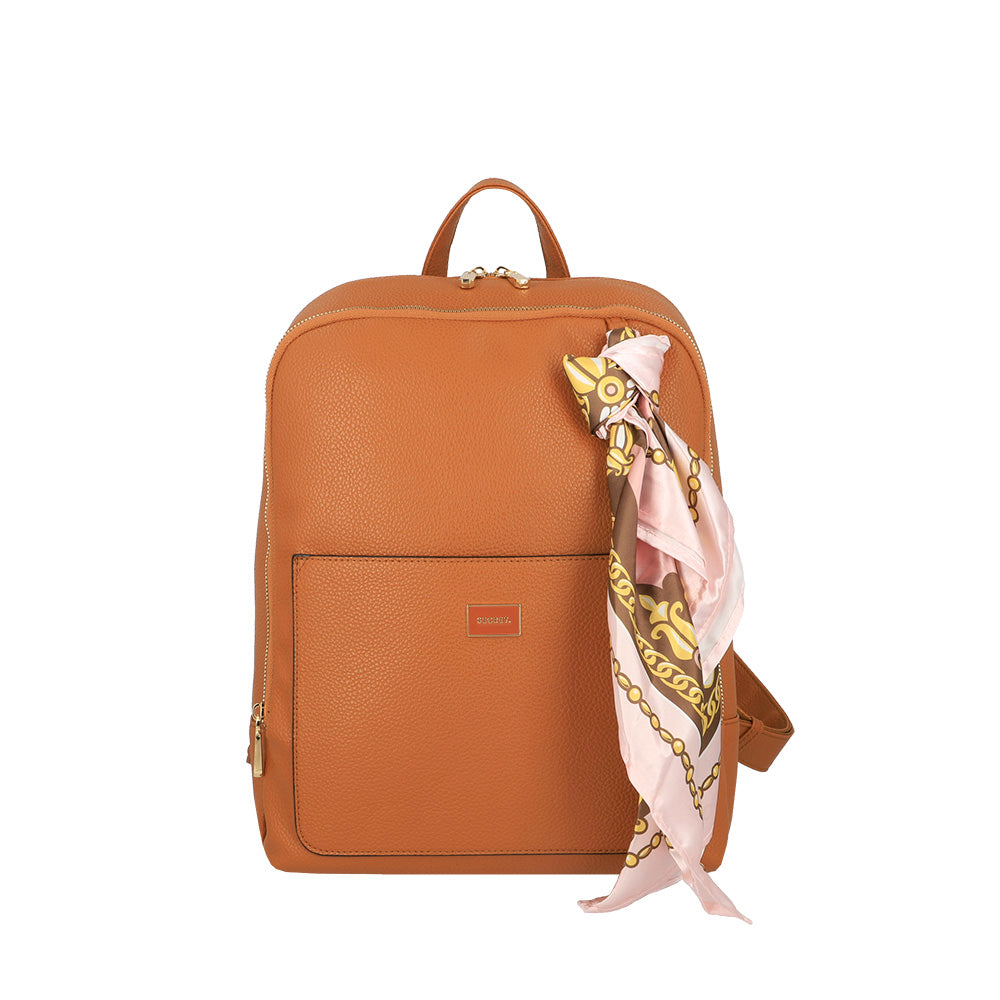 MOCHILA PARA NOTEBOOK RIGA FW25 CAFÉ MEDIO XL