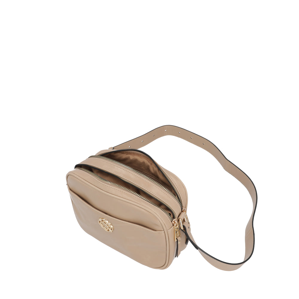 Cartera Bandolera Sicilia Beige Pequeña